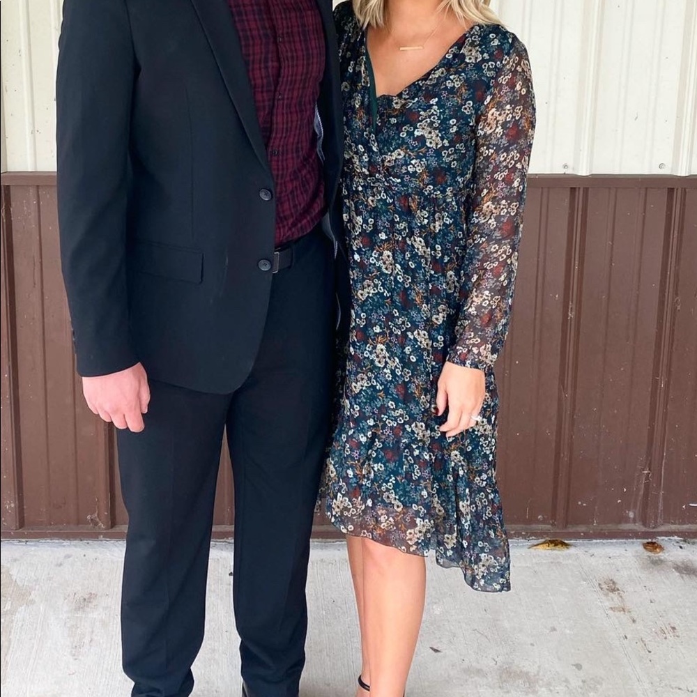 Fall floral dress